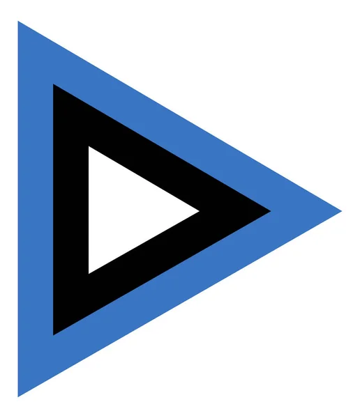 Simbol Negara Estonia Roundel Flag Berbasis Segitiga — Stok Foto