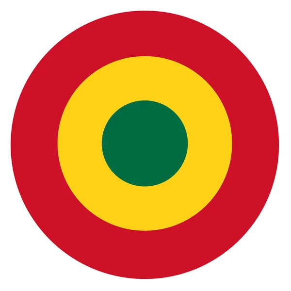 Ghana Land Roundel Flagga Baserat Runda Symbol — Stockfoto