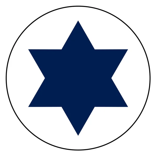 Israel Country Roundel Flag Based Symbol — Stock Photo, Image