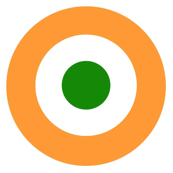 インド国旗のラウンデル基づく円形シンボル — ストック写真