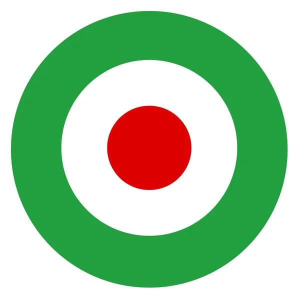 伊朗国家圆环旗基于圆圆的圆的标志 — 图库照片