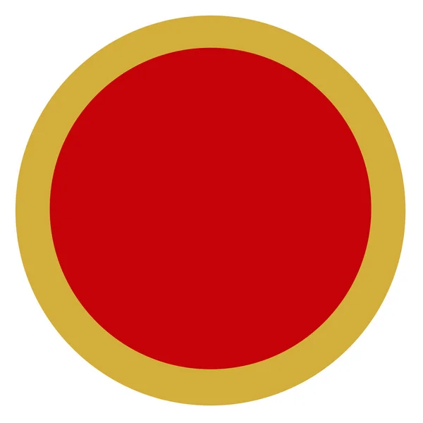 Karadağ Ülke Madalyon Bayrak Yuvarlak Simge Tabanlı — Stok fotoğraf