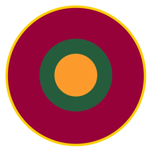 Sri Lanka Country Roundel Flag Based Symbol — Stock Photo, Image