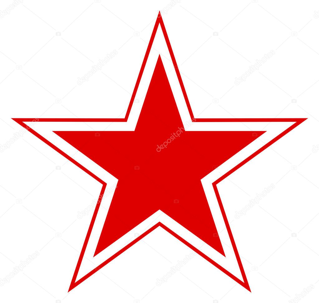 Russia country roundel flag based star symbol