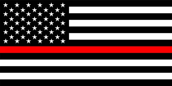 Spojené Státy Americké Země Policie Tenká Červená Linie Vlajky — Stock fotografie