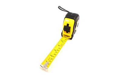 Cetvel nesneye beyaz arka plan üzerinde izole