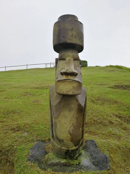 Moai statue replica — Stok fotoğraf