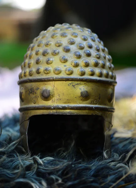 Dacian metal kask — Stok fotoğraf