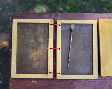 Roman wax tablet clipart