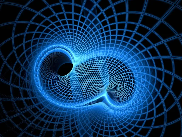 Composición Tridimensional Cuadrados Brillantes Líneas Elementos Forma Espacio Concepto Ciencia — Foto de Stock