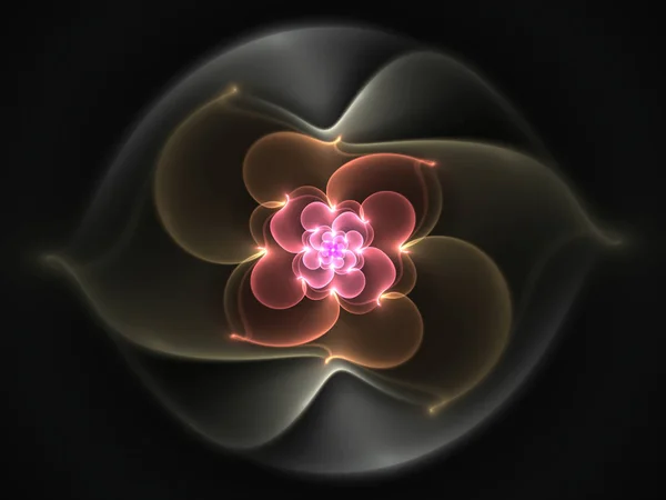 Абстрактная Фрактальная Форма Цветка — стоковое фото