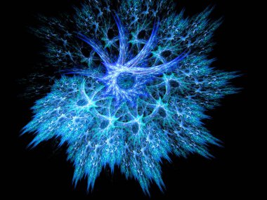 Soyut fraktal bilgisayar kompozisyon sarmal şekillerle oluşturulan