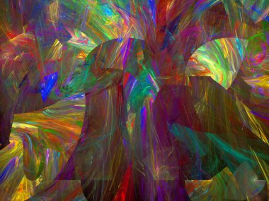 Soyut fraktal şekiller arka plan bilgisayar oluşturulan