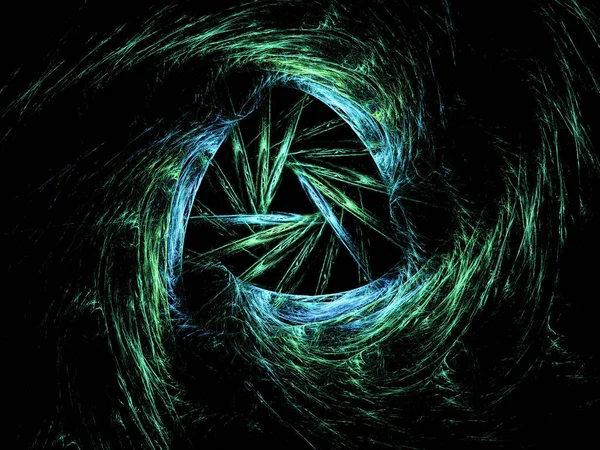 Soyut fraktal bilgisayar kompozisyon sarmal şekillerle oluşturulan