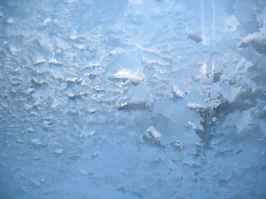 Bu soğuk kış cam üzerinde kalıptır