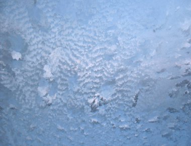 Bu soğuk kış cam üzerinde kalıptır