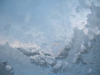 Bu soğuk kış cam üzerinde kalıptır