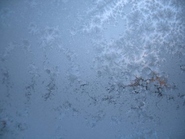 Bu soğuk kış cam üzerinde kalıptır