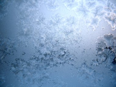 Bu soğuk kış cam üzerinde kalıptır