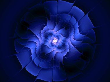 soyut çiçek fraktal şekli