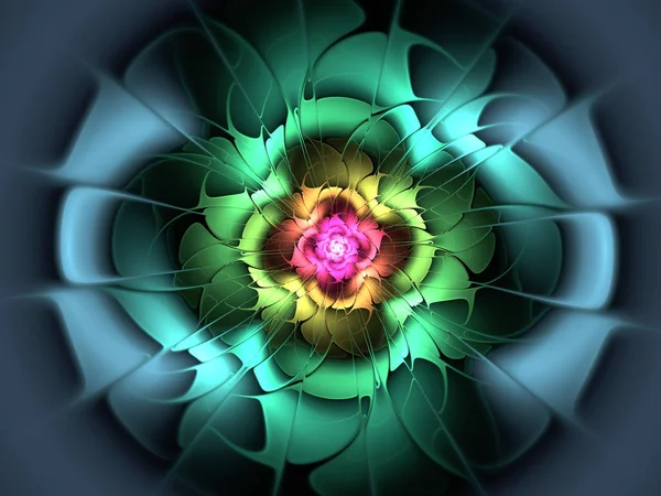 Forma fractal flor abstracta —  Fotos de Stock