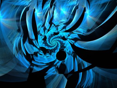 soyut çok renkli fraktal desen