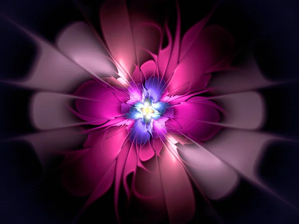 Abstrakte Blume fraktale Form — Stockfoto