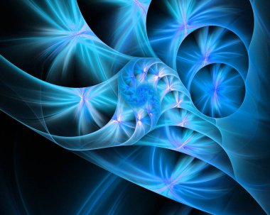 soyut çok renkli fraktal desen