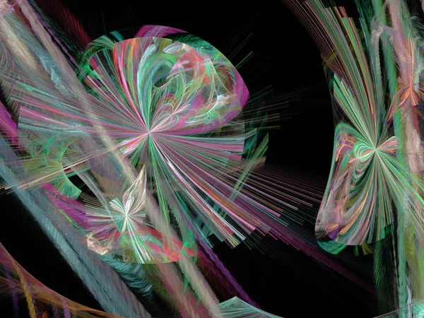 Modèle fractal multicolore abstrait — Photo