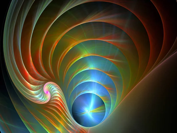 Абстрактный многоцветный фрактальный узор — стоковое фото