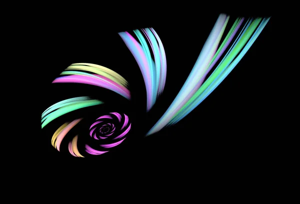 Modèle abstrait de spirale fractale — Photo