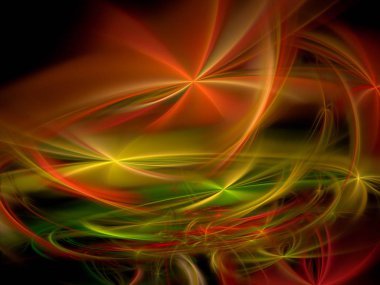 soyut çok renkli fraktal desen