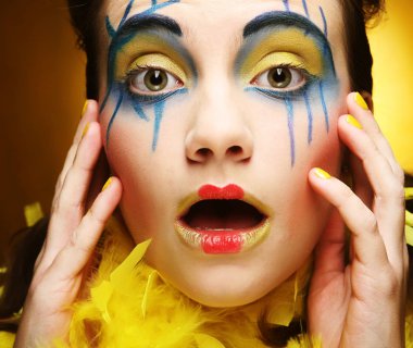 çılgın kız yakın çekim