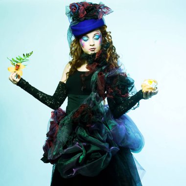 kadın doll tarzı moda çekim