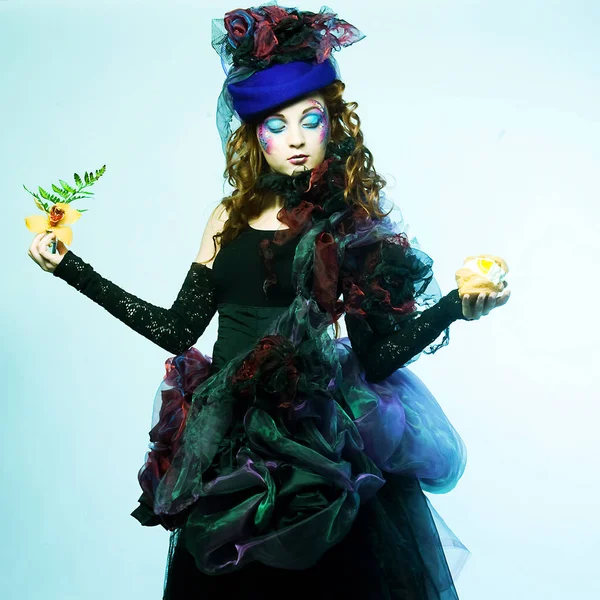 kadın doll tarzı moda çekim