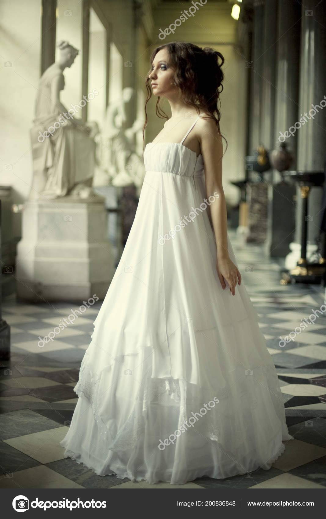 White dress for young ladies cheap