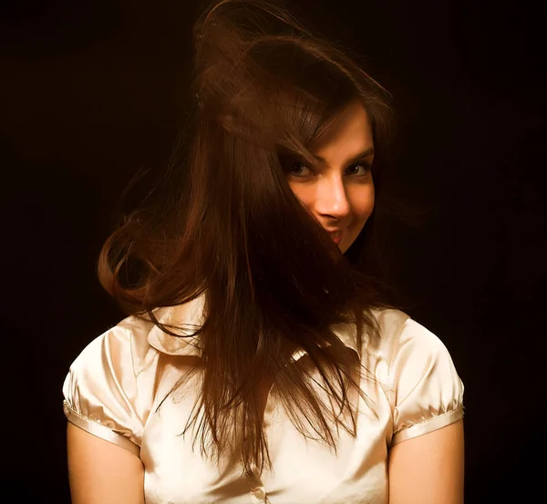 Wind in hair — Stock Photo, Image