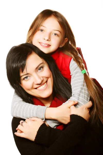 Boldog család - anya és lánya — Stock Fotó