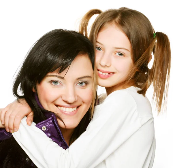 Happy family - mother and her daughter — Stock Photo, Image