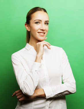 yaşam tarzı, iş ve insan kavramı: iş kadın portre