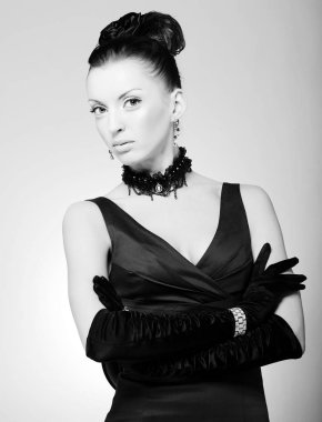 Vogue tarzı klasik portre