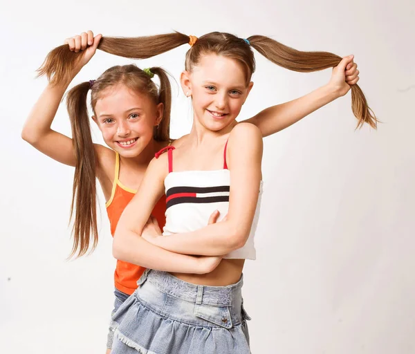 Two little blond Girls — Stock Photo, Image