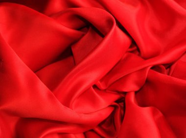 Moda stil. Arka plan kadar yakın kırmızı kumaş.