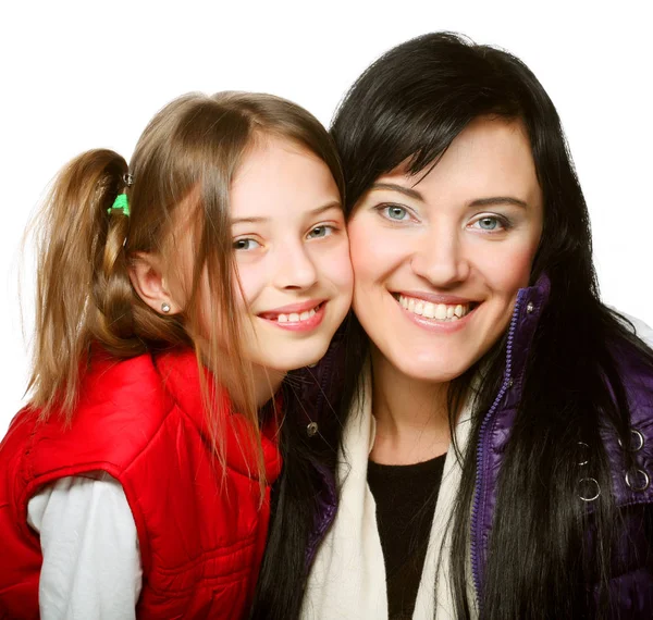 Happy family - happy mother and her daughter — Stock Photo, Image