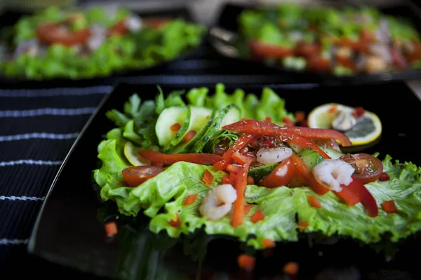 Köstlicher Salat aus nächster Nähe — Stockfoto
