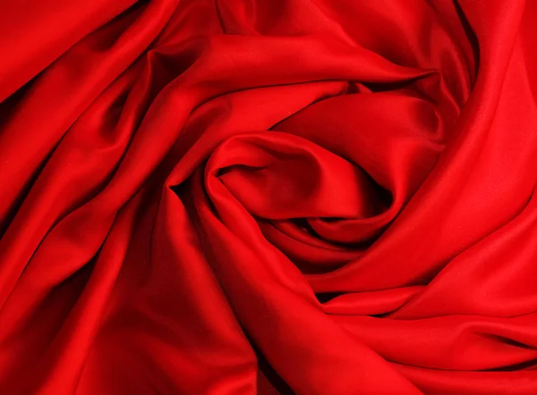 Fashion style. Red fabric close up background. — Stock Photo, Image