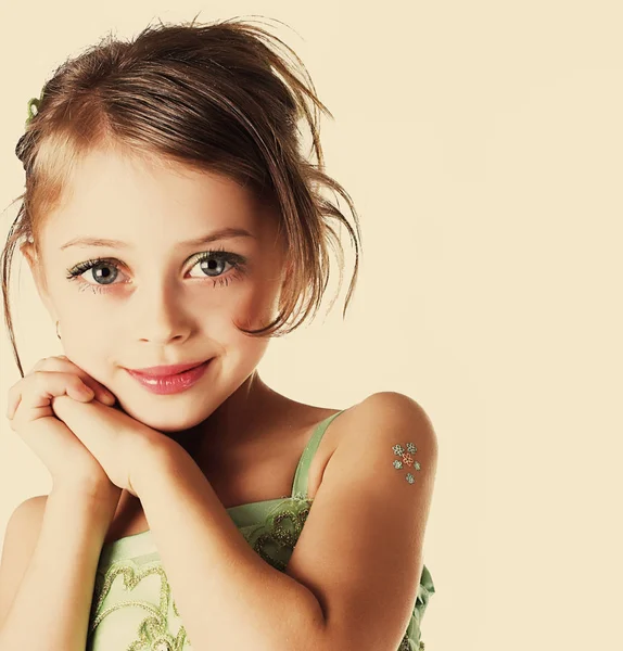 Ein kleines Mädchen — Stockfoto