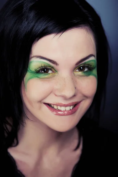 Creative makeup. Young woman — Stock Photo, Image