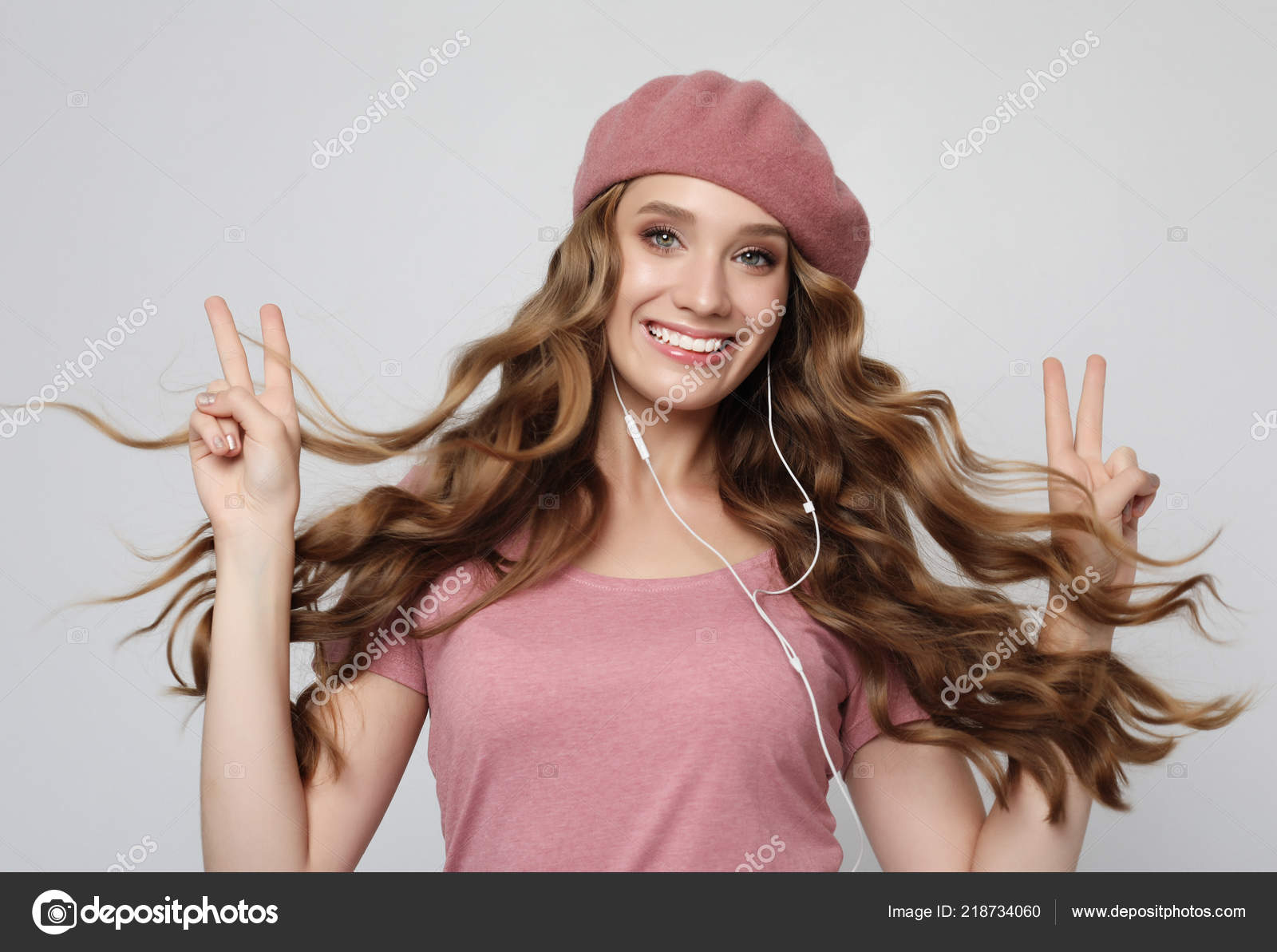 Lifestyle Emotion And People Concept Beautiful Girl With Long