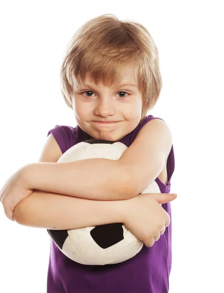 Boy playing with ball — Stock Photo, Image